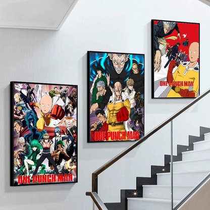 One Punch Man Saitama Wall Poster
