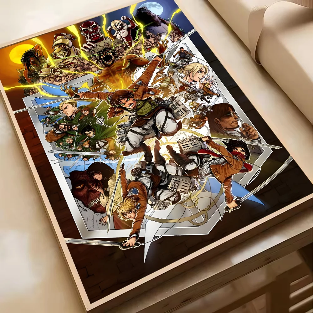 Attack On Titan Levil Ackerman Anime Poster HD Art Sticky Wall Waterproof Home Living Room Bedroom Bar Aesthetic Decoration