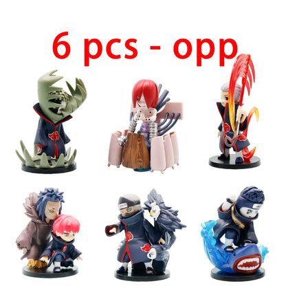 1-12pcs Naruto Blind Box Figure Toys Shippuden Akatsuki Arc Series Trendy Mystery Box PVC Model Surprise Christmas Toys Gift