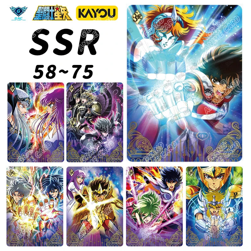Kayou Saint Seiya Card Full Series Rare BP MR QR UR PR AR SSR SR R UTR Card Anime Collection Card Game Children's Toy Gift