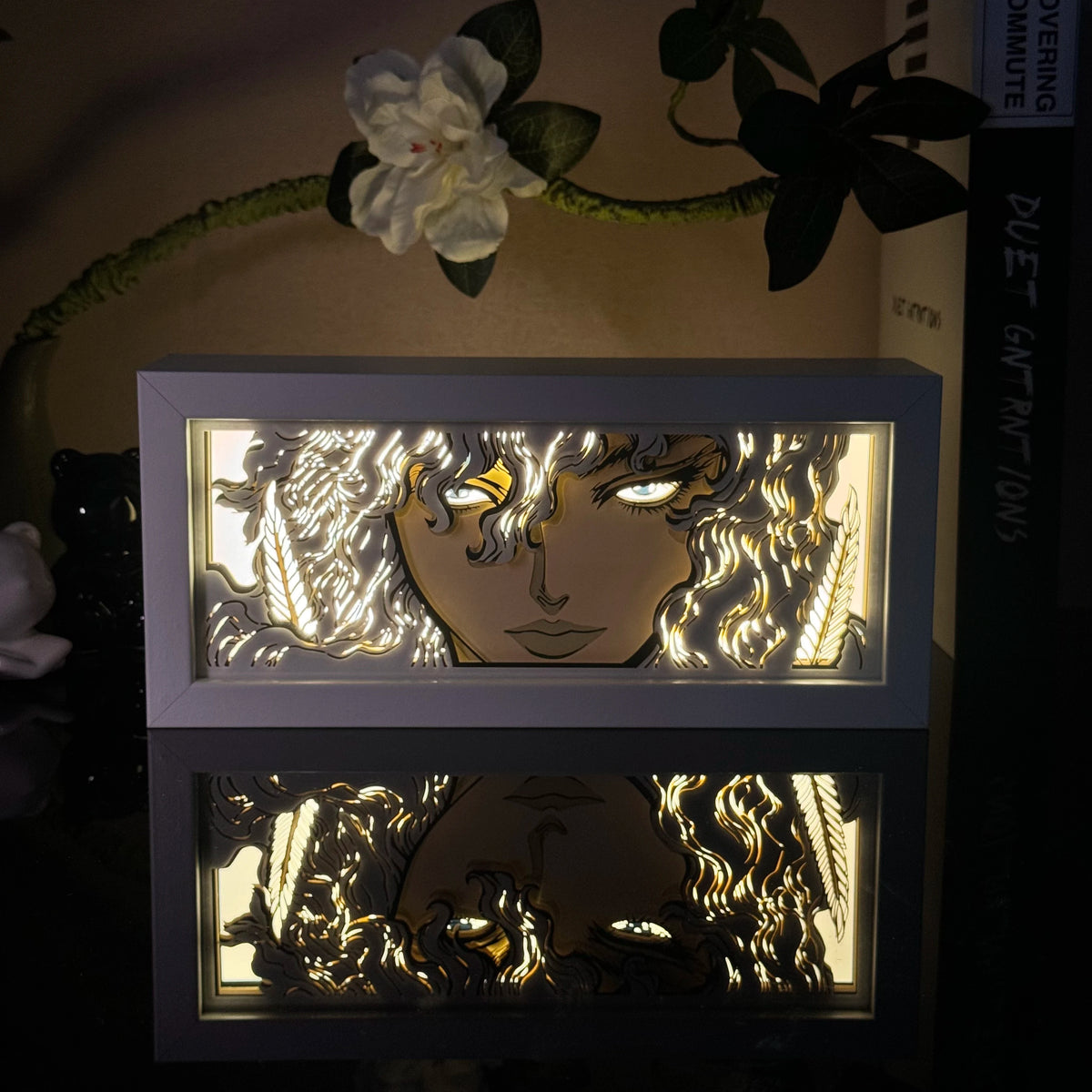 Anime Paper Carved LED Lamp