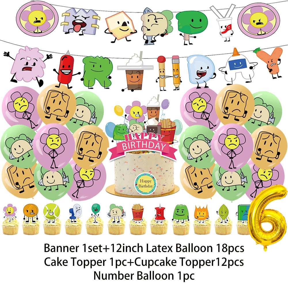 Battle For Dreaming Island Birthday Backdrop Set