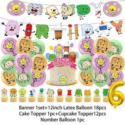 Battle For Dreaming Island Birthday Backdrop Set
