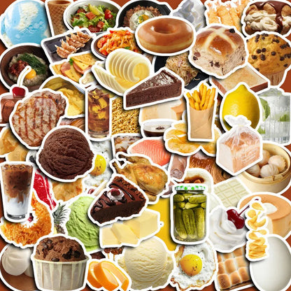 Anime World Snacks Stickers
