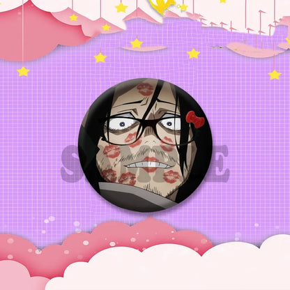 Game Anime Shota Aizawa Cosplay Badge Pin SPTE Plastic Snap-in Brooch