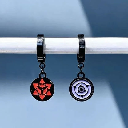 New NARUTO Uzumaki Naruto Animation Peripheral Cartoon Joker Earrings Gift Creative Secondary cosplay Niche Ear Buckle Wholesale