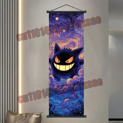 Pokemon Gengar Scroll Painting