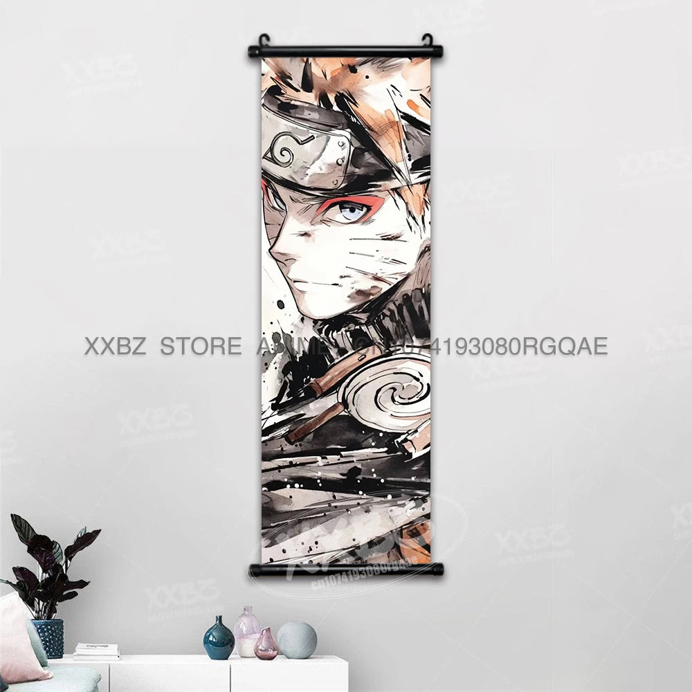 Naruto Hyuga Hinata Canvas Scroll