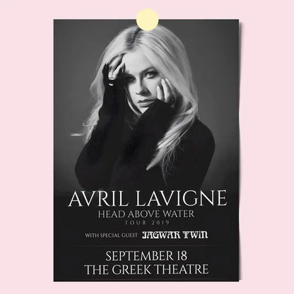 Avril Lavigne Waterproof Poster