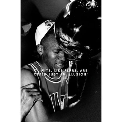 Athlete Mindset Jordan Kobe Canvas Poster