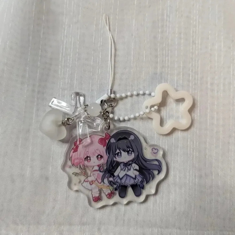 Madoka Magica Homura Madoka Acrylic Keychain