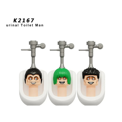 New KDL DJ Upgrade War-Damaged Skibidi Toilet Man Figures Anime Block Toys TvMan Titan Bricks Model Toy For Kid Birthday Gift