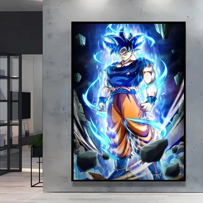 Classic Anime Canvas Printing Posters Dragon Ball Goku Vegeta HD Prints kids Gifts Aesthetic Poster Room wall Decor Pictures