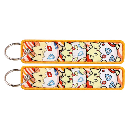Anime Game Embroidery Keychain