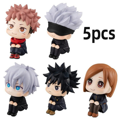 10cm Jujutsu Kaisen Anime FigureYuji Itadori Gojo Satori Fushiguro Megumi Kugisaki Kawaii Toy PVC Model Action Figure Kid Gifts