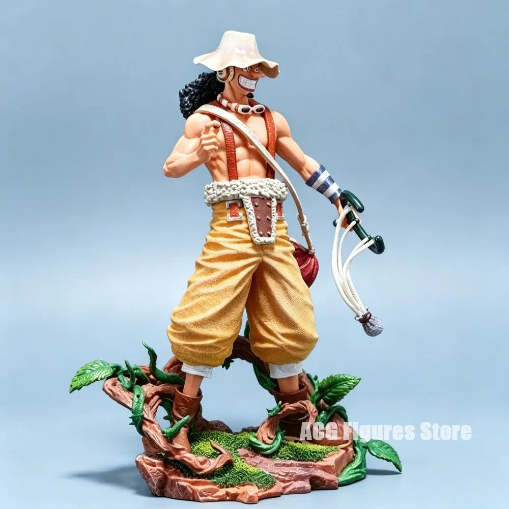 25cm/9.84in Anime One Piece Figure Usopp Action Figures Pvc Statue Desktop Ornamen Collection Model Toys Gifts