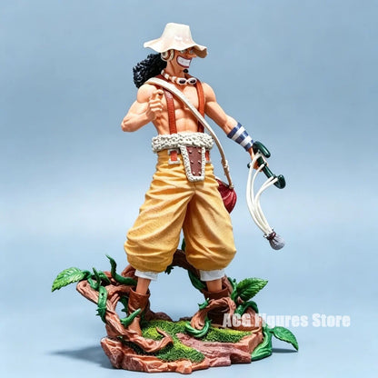 25cm/9.84in Anime One Piece Figure Usopp Action Figures Pvc Statue Desktop Ornamen Collection Model Toys Gifts