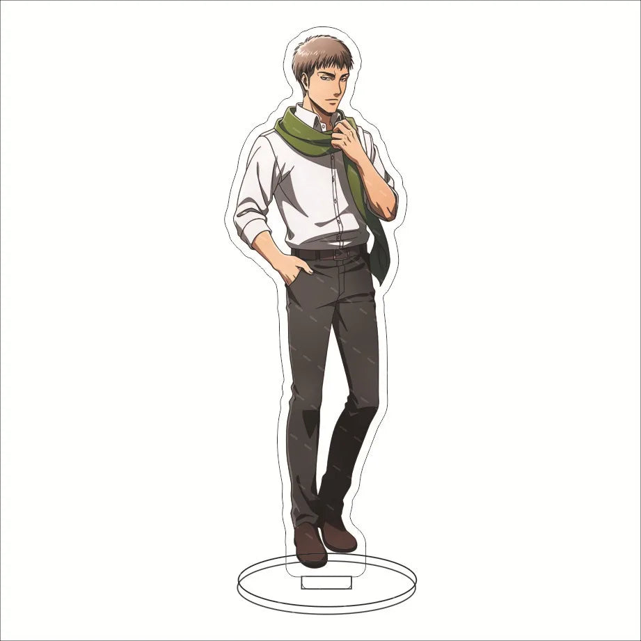 16CM Anime Acrylic Stand‌ Attack on Titan Eren Jaeger Mikasa Ackerman Armin Arlert Connie Springer Cos Figure Ornaments Gifts