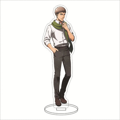 16CM Anime Acrylic Stand‌ Attack on Titan Eren Jaeger Mikasa Ackerman Armin Arlert Connie Springer Cos Figure Ornaments Gifts