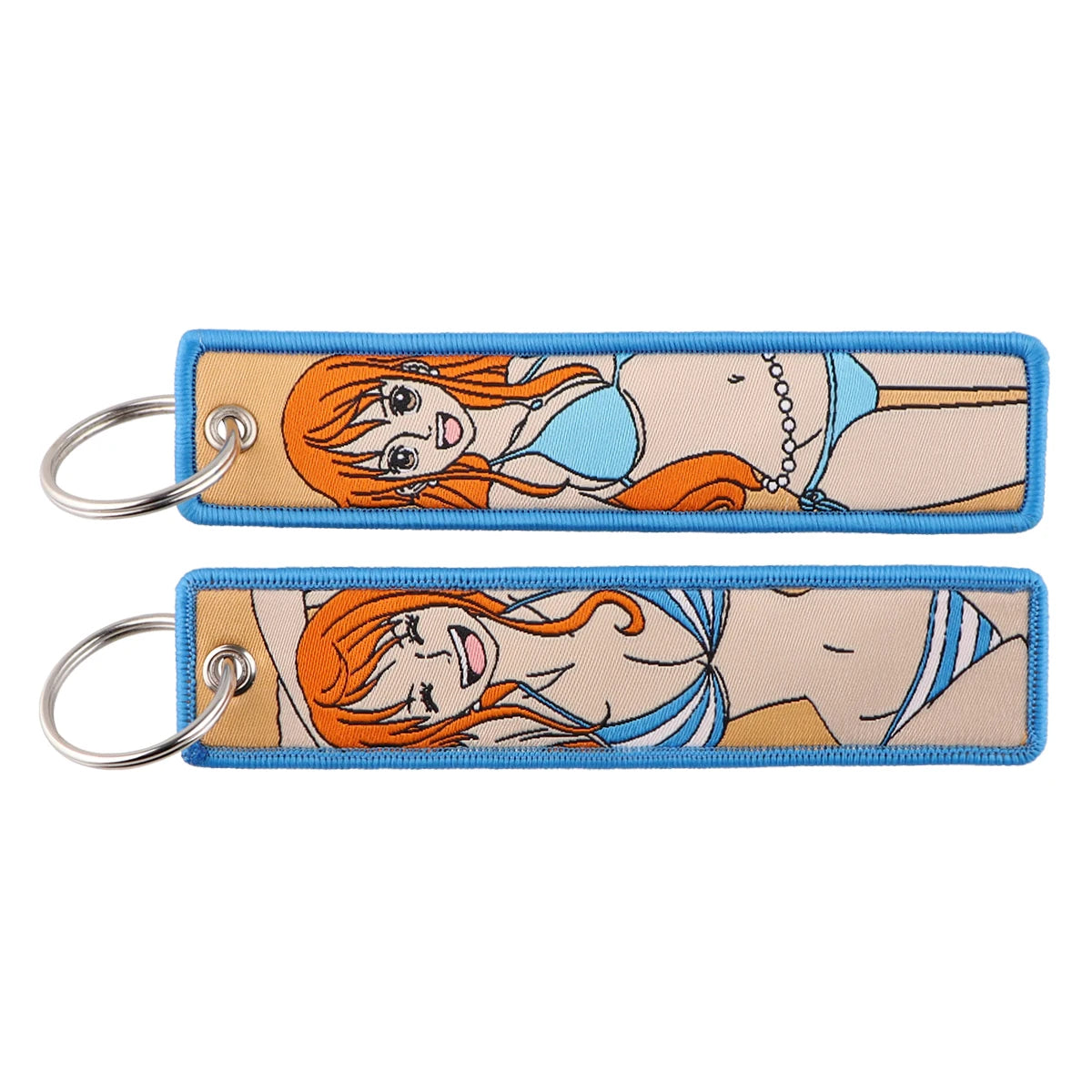Anime Embroidery Keychain