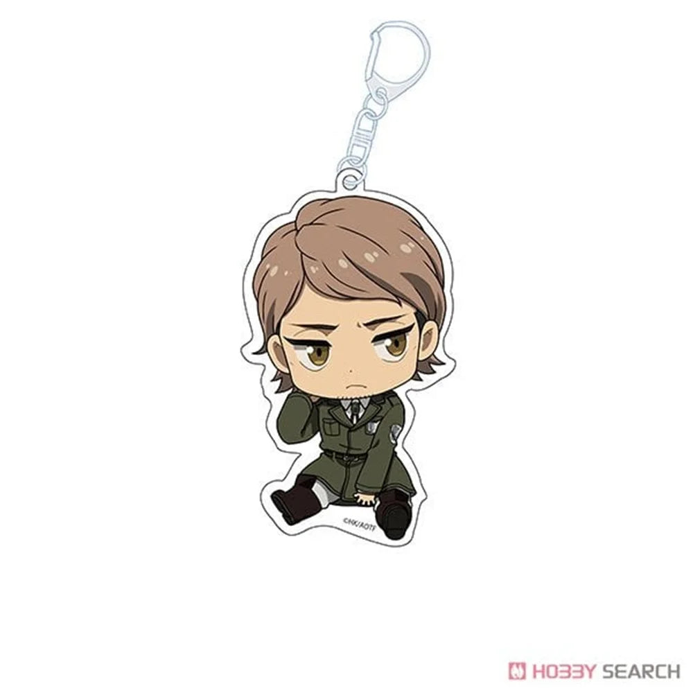 Anime Figure Attack on Titan Acrylic Keychain Model Cosplay Plate Holder Topper Birthday Fans Christmas Desk Decor Plate Gift