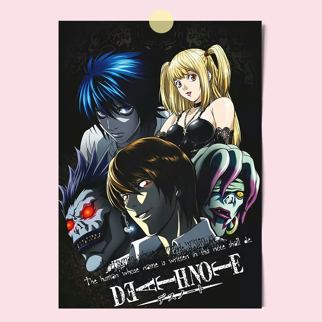 Death Note Light Yagami Canvas Poster