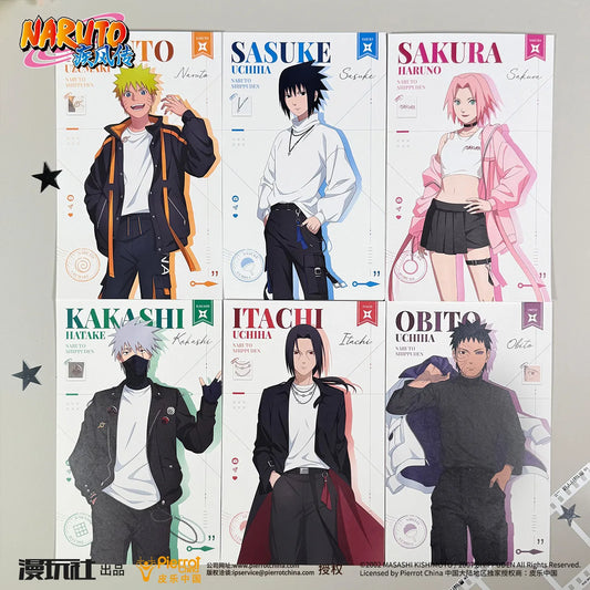 Naruto Uchiha Sasuke Obito Sakura Kakashi Itachi China Official Authorization Hype Clothes Series Postcard