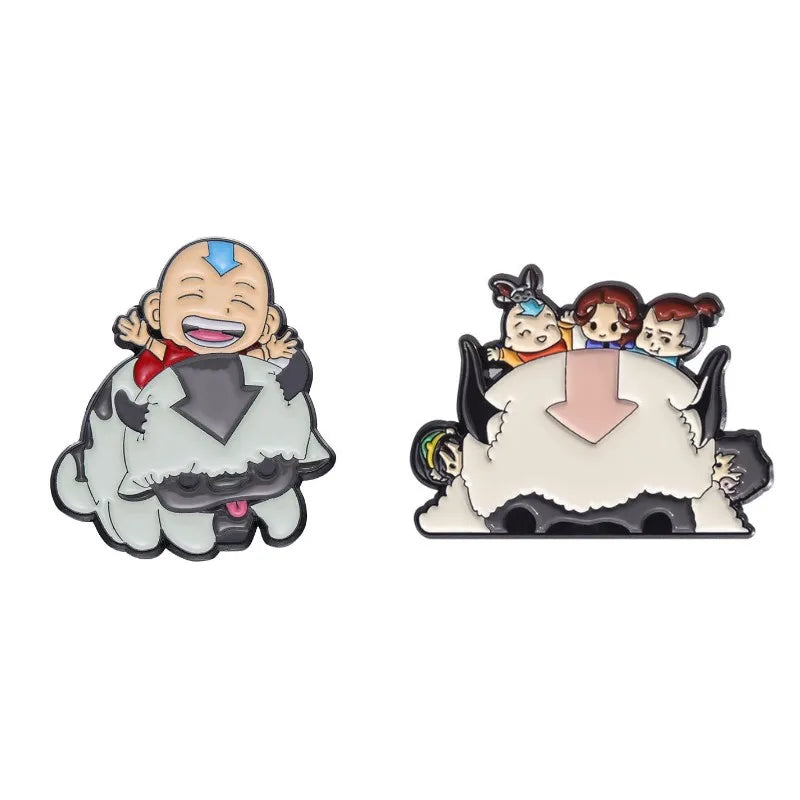 Cartoon Cattle Boy Enamel Pin