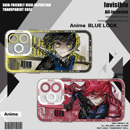 Blue Lock Transparent Phone Case
