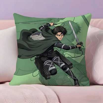 Attack on Titan Levi Ackerman Pillow Case Ultra Soft Skin Friendly Fabric Cloud Like Comfort & Concealed Zipper