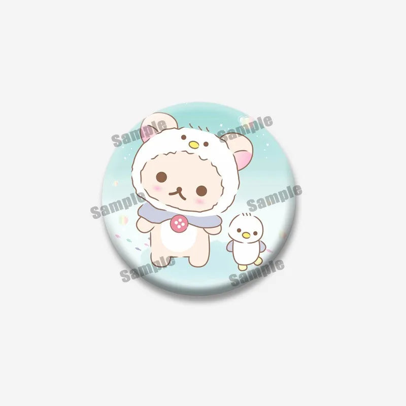 Rilakkuma Bear Badge Pin