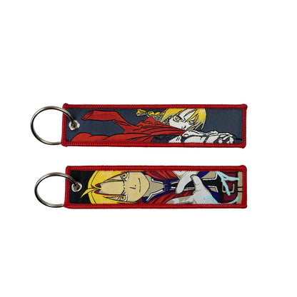 Anime Lock Embroidery Keychain