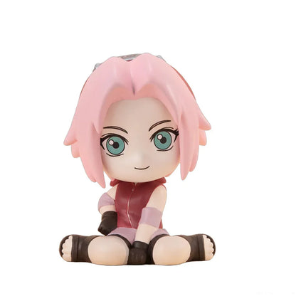 8pcs Set Anime Naruto Figure Kakashi Sasuke Uchiha Itachi Gaara  Haruno Sakura Action Figural Q Version PVC ModelToys Gift