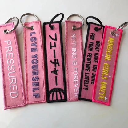 Anime Custom Embroidery Keychain