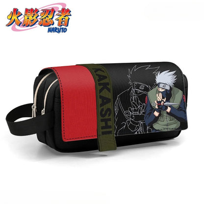 NARUTO Uzumaki Naruto Uchiha Sasuke Uchiha Itachi Anime Merchandise Pencil Case Cartoon Creative Large-Capacity Stationery Bag