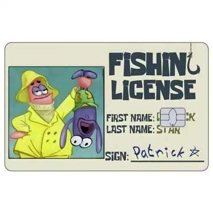 SpongeBob Patrick Star Card Skin