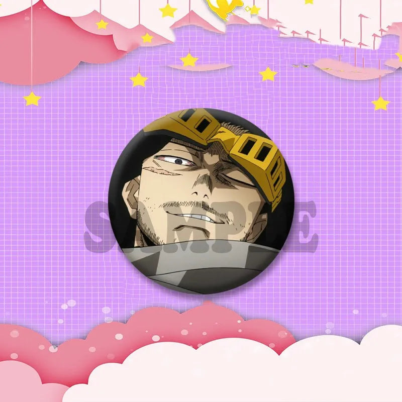 Game Anime Shota Aizawa Cosplay Badge Pin SPTE Plastic Snap-in Brooch
