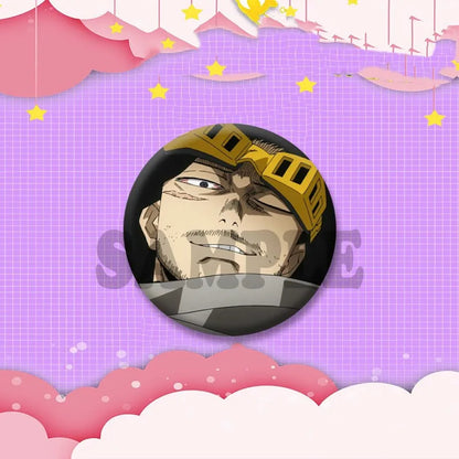 Game Anime Shota Aizawa Cosplay Badge Pin SPTE Plastic Snap-in Brooch