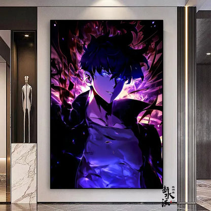 Solo Leveling Frameless Canvas Painting