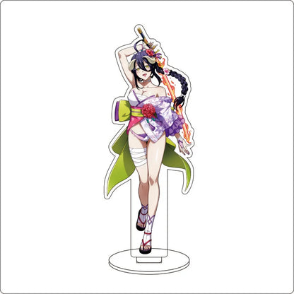 Anime Overlord Acrylic Stand Ornaments Ainz Ooal Gown Shalltear Bloodfallen albedo Cocytus Figure Stand Halloween Gifts