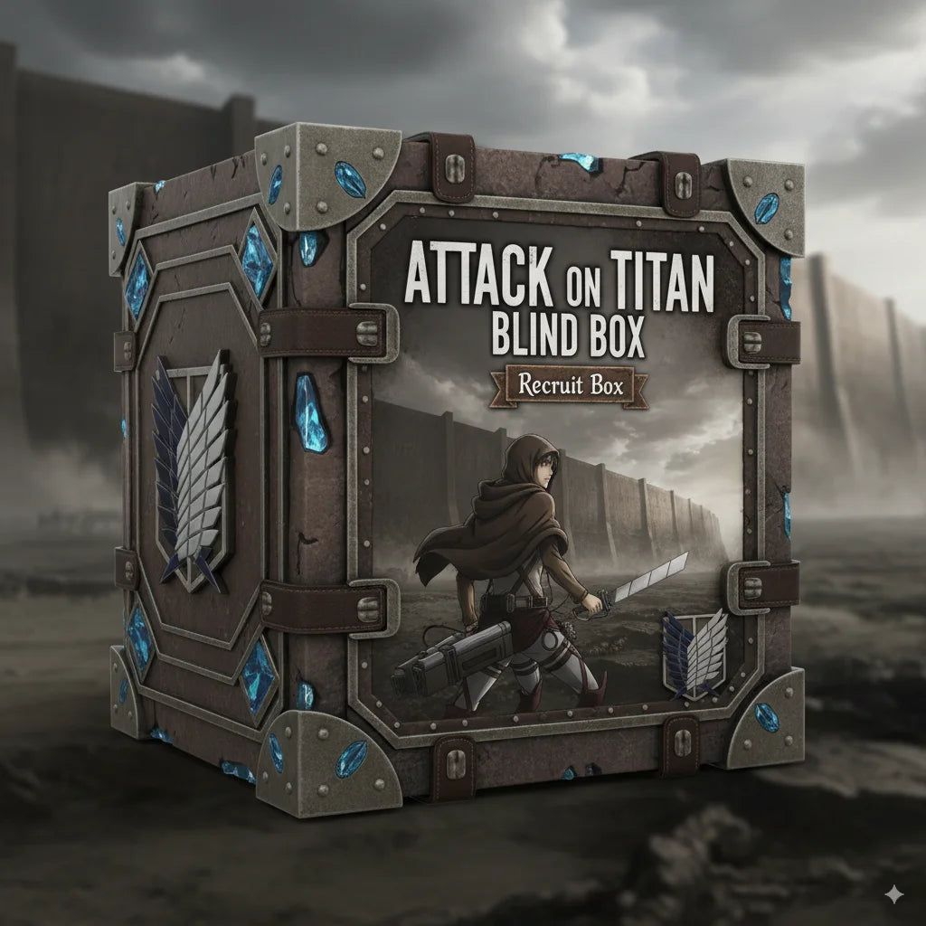 Attack on Titan Mystery Box Shingeki no Kyojin Anime Figures Set Eren Mikasa Levi Action Figure Collectible Desktop Decor Gift