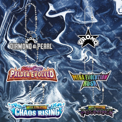 6pcs Anime Cartoon Pocket Monsters Small Card Logo Acrylic Keychain Fashion Peripheral Accessory Pendant Charm Keyring Gifts Toy
