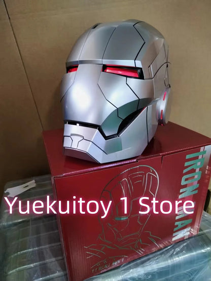 Wearable Iron Man Mk5 Helmet Toy with Arm Cannon Role Play Gift for Fans Transformers Bumblebee & Green Goblin Designs