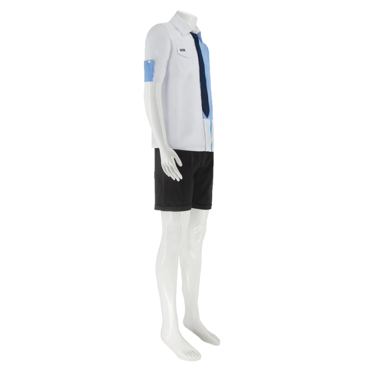Anime Link Click Lucas Cosplay Costume White Short Wig