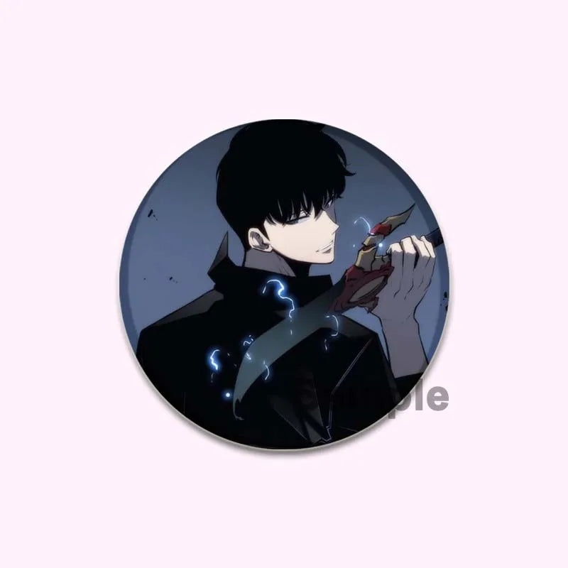 Solo Leveling Cheng Xiaoyu Button Pin