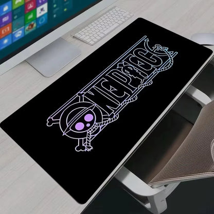 Mouse Pad Computer Laptop Keyboard Mouse Mat Game Anime One Piece Logo Large Mousepad Keyboards Gamers Decoracion Desk Mat