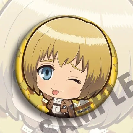 Attack on Titan Anime Badge 58mm C Style Anime Merchandise Gift Pin Mikasa Levi Poster Collectible Fan Art Cosplay Accessories