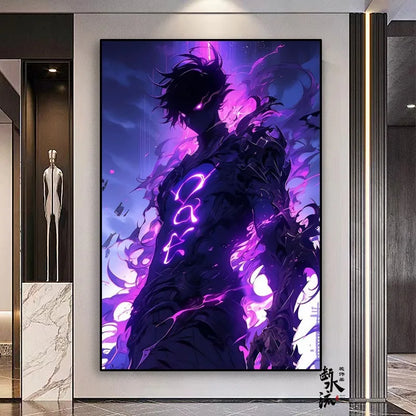 Solo Leveling Frameless Canvas Painting