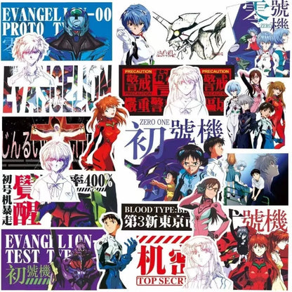 Evangelion Rei Asuka Stickers