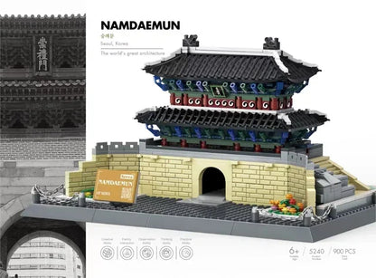 MOC World Famous Architecture Edifice Opera House Building Blocks Villa Savoye Bridge Tower Toy Children Birthday Christmas Gift